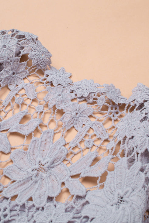 Crochet Lace Button Top